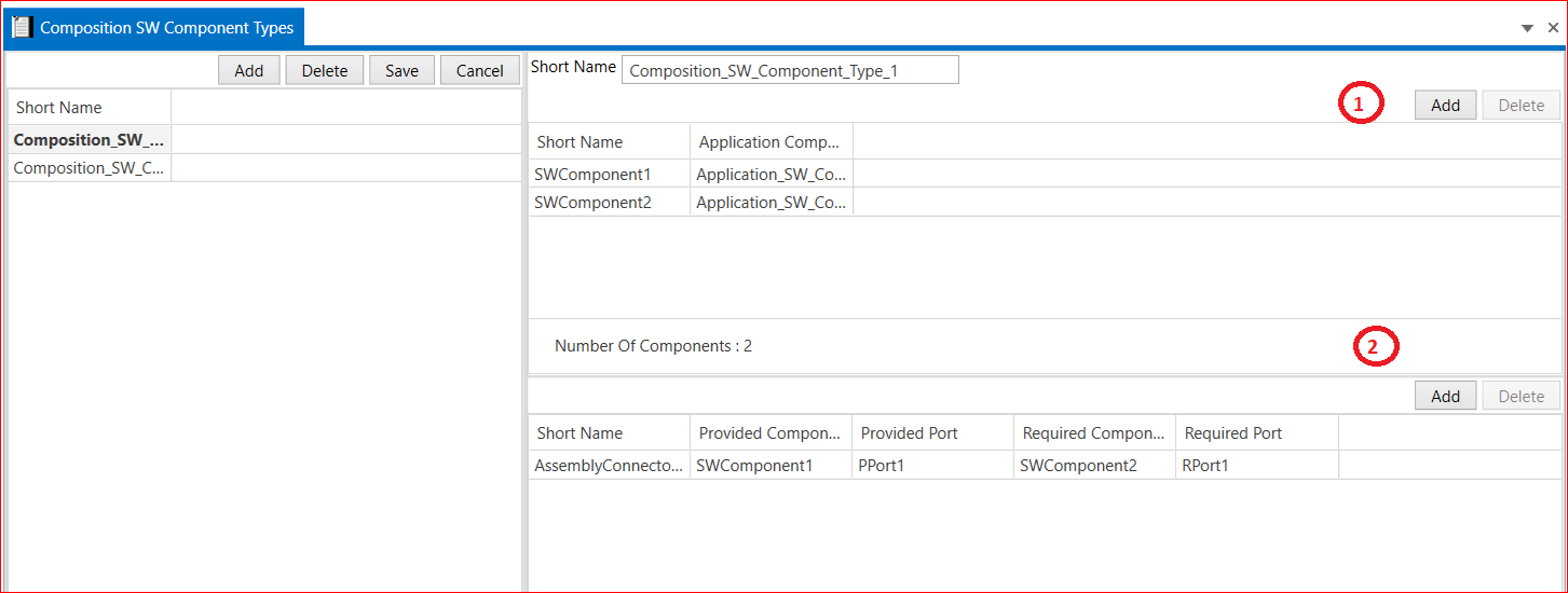 Composition SW Component Type