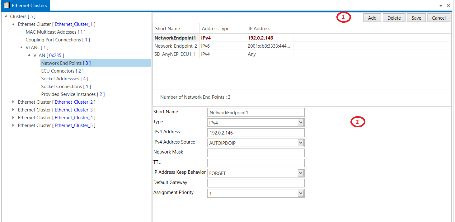 Network EndPoint in Ethernet Cluster