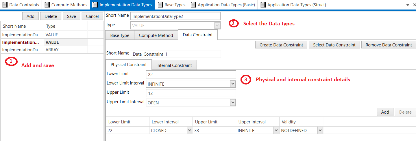 Implementation Data Type