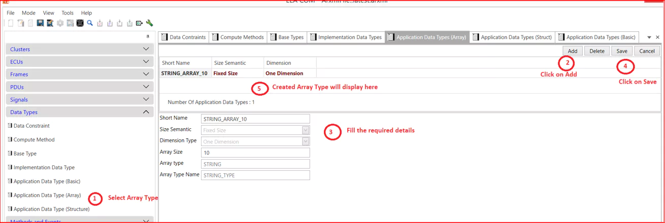 Application Data Type(Array)